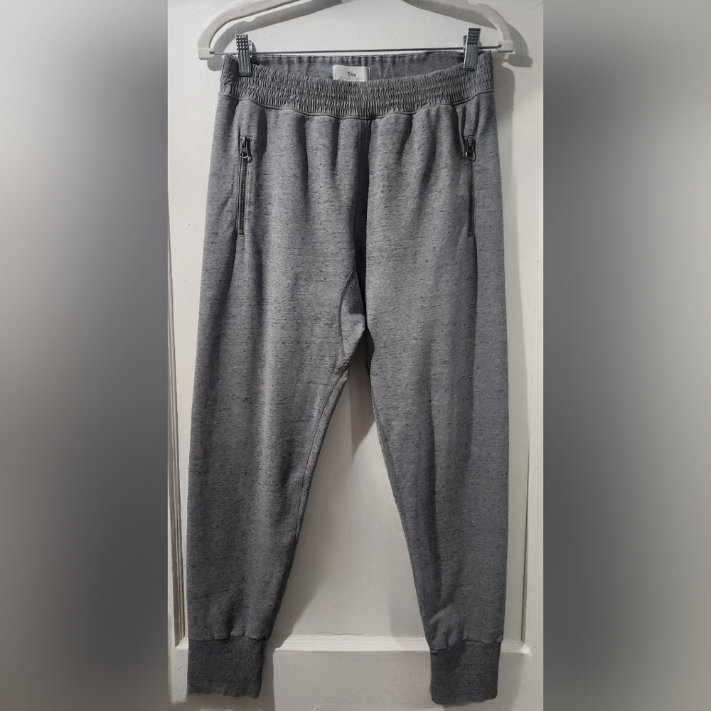 ✨️Aritzia TNA Grey Slim Joggers Sweatpants with Zipper Pockets | size S 🩶